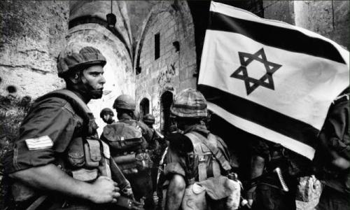 Israeli soldiers capture Jerusalem on the second day of the Six Day War.