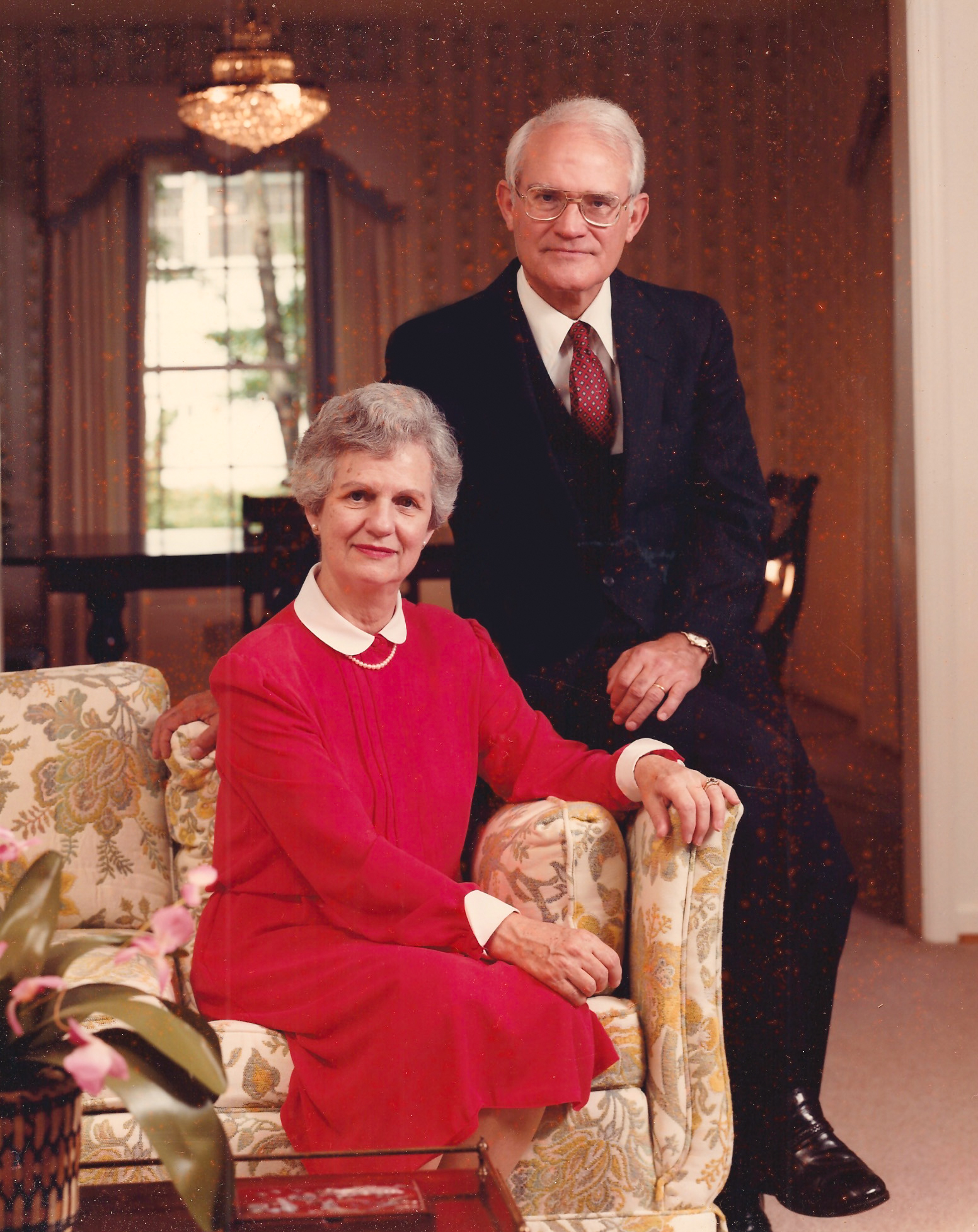 Ed and Sara Arendall at the time of his retirement from the pastorate at Dawson in 1984.  (Courtesy of Mr. Doug Arendall.)