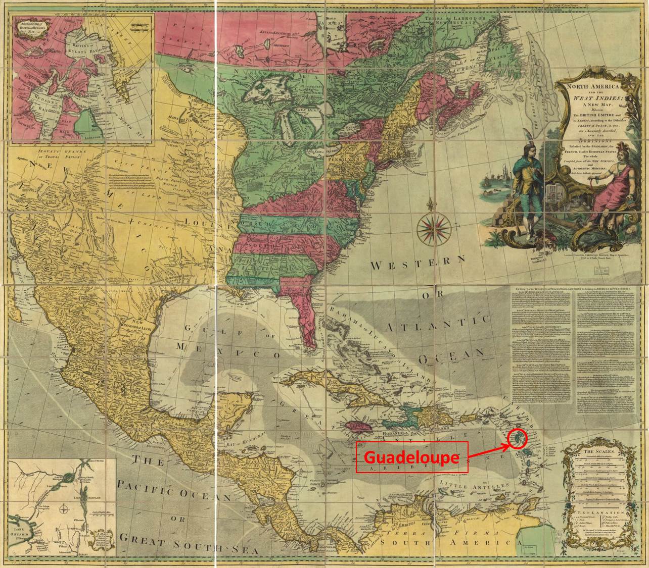 After losing the French and Indian War, France chose to trade all of Canada and Louisiana for the small island of Guadeloupe.