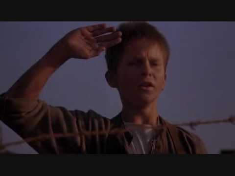In this scene from Empire of the Sun, Jim (Christian Bale) sings the Welsh lullaby Suo Gân in tribute to Japanese kamikaze pilots. The song of hope and of peace carries him through the tribulation of war. (Video via YouTube) 